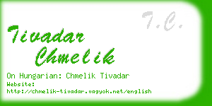 tivadar chmelik business card